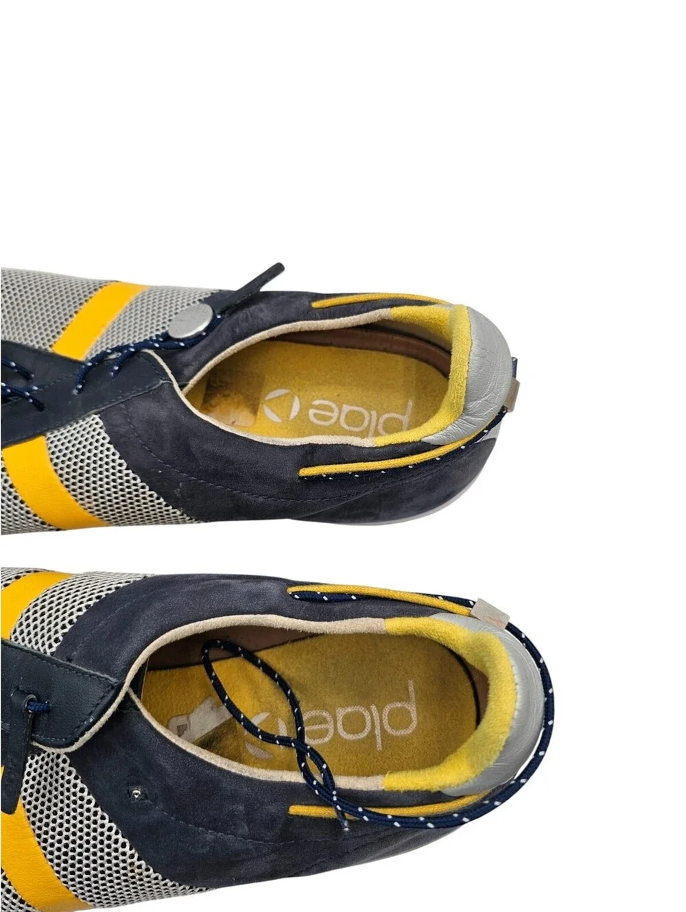 Plae Butler Blue Yellow Sneakers Mens Sz 12 #550010-419 Casual